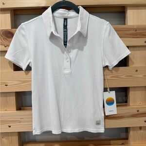 Vuori White Short Sleeve Polo Tee